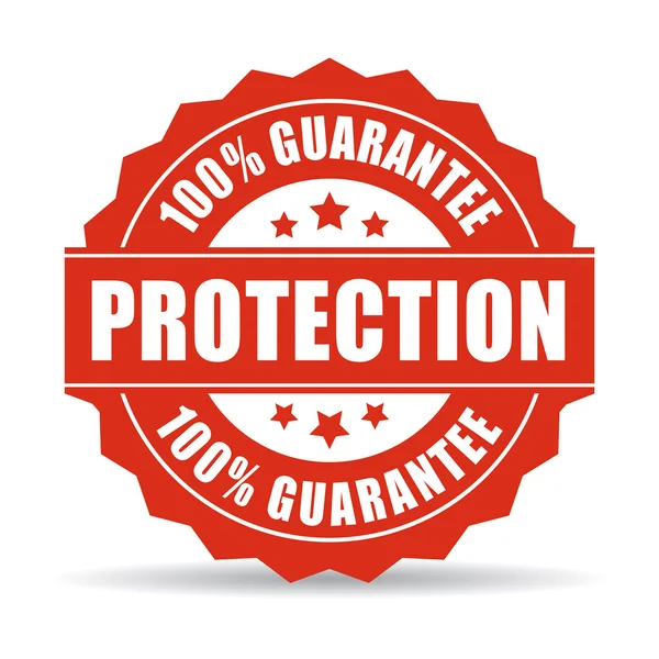 100 bescherming garantie pictogram — Stockvector