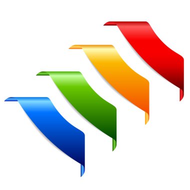 vektör köşe şeritler