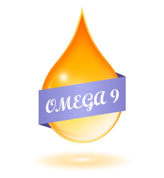 Icono Omega 9 — Vector de stock