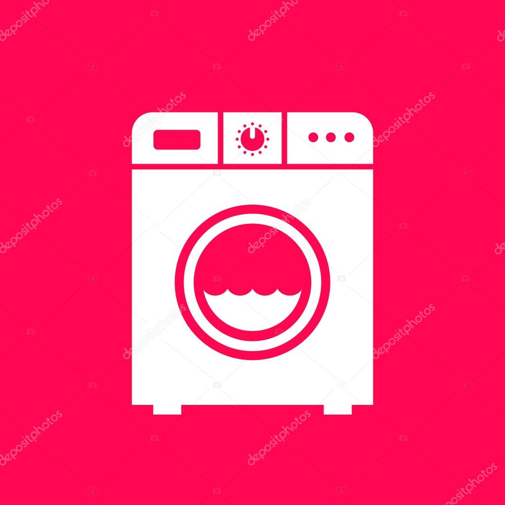 Washing machine vector sign
