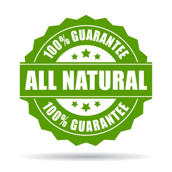 Natural guarantee icon — Stock Vector