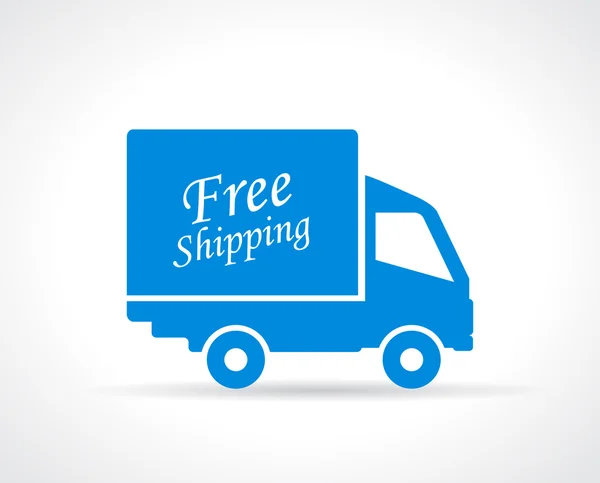 Icône camion livraison gratuite — Image vectorielle