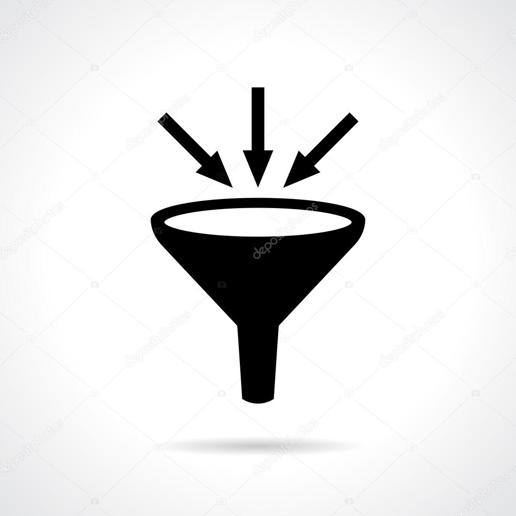 Filter vector icon