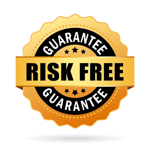 Risico gratis business pictogram — Stockvector