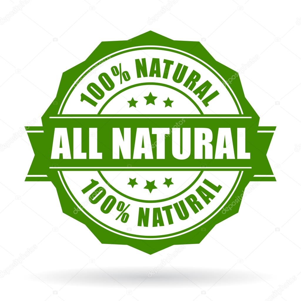 All natural vector icon isolated on white background