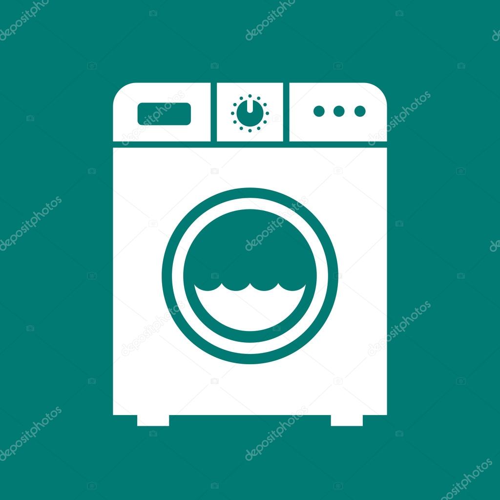 Wash machine vector icon