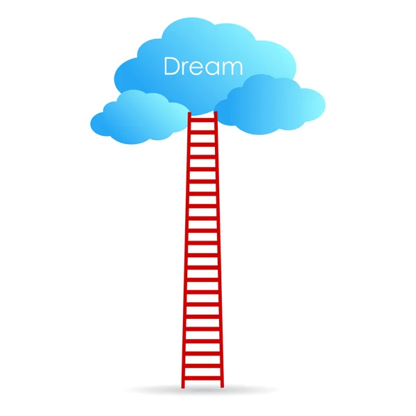 Reach your dream concept — Stock Vector