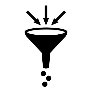 Filter funnel symbol clipart