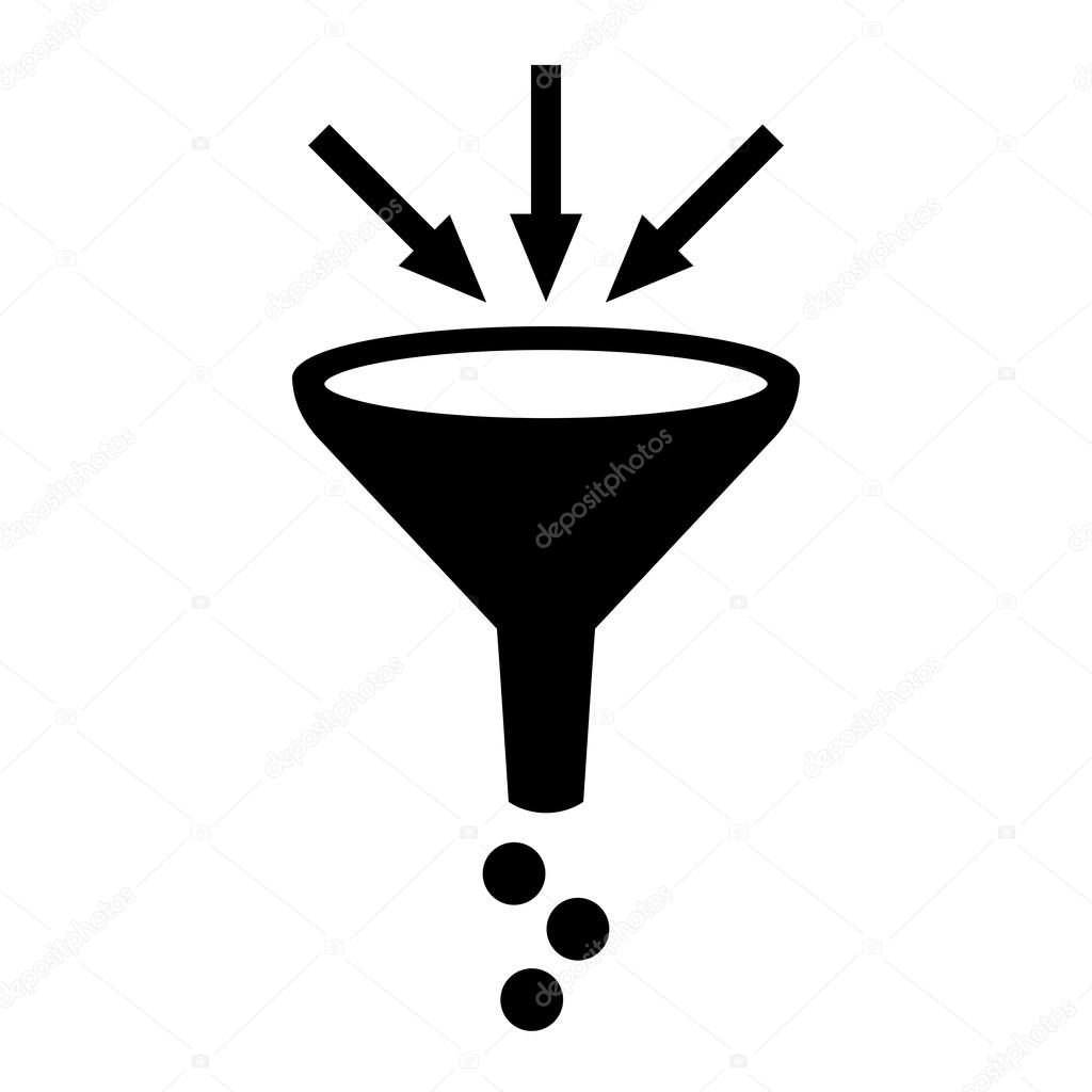 Filter funnel symbol