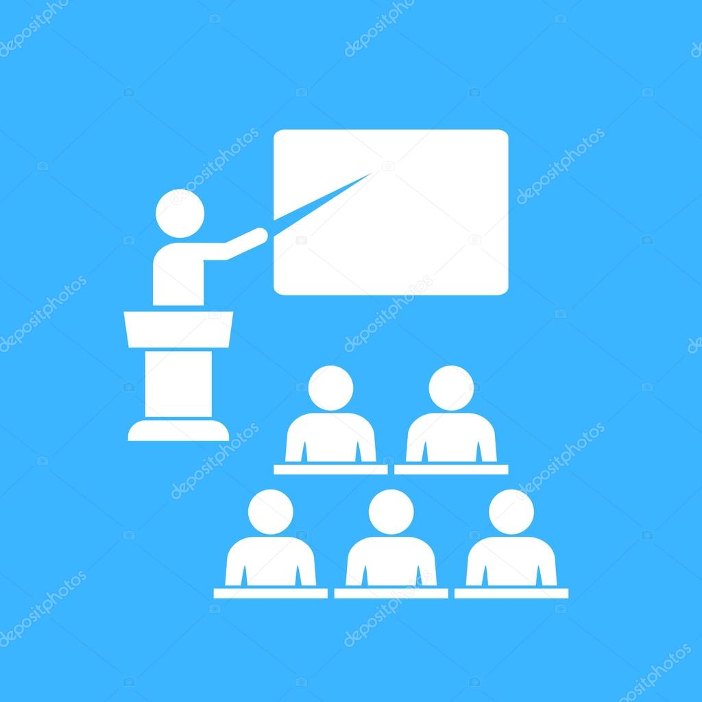 Training process icon isolated on white background