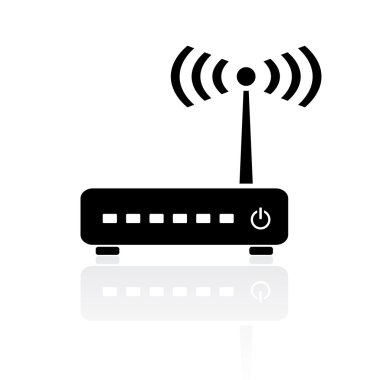 Yönlendirici modem simgesini