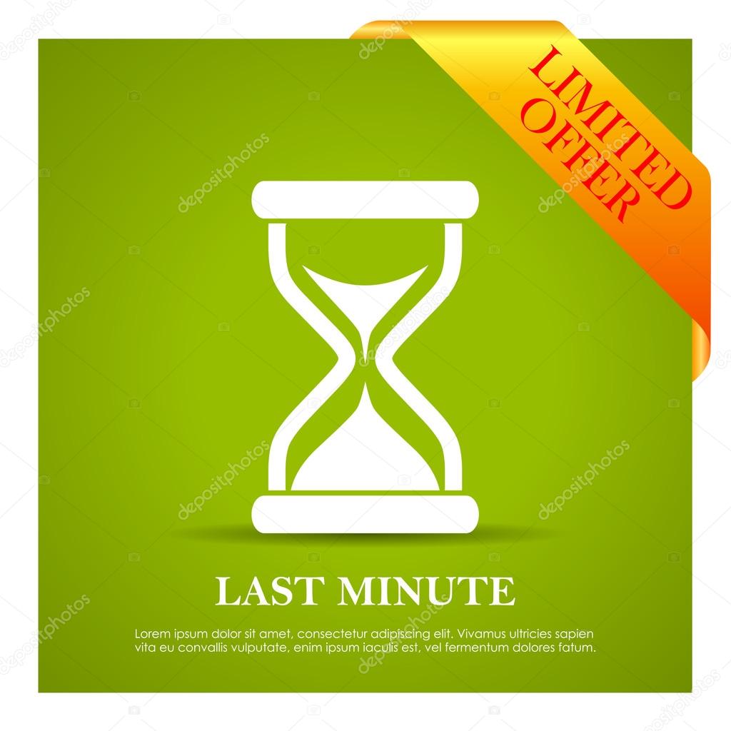 Last minute offer poster