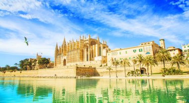 Palma de Mallorca Katedrali, güzel manzara