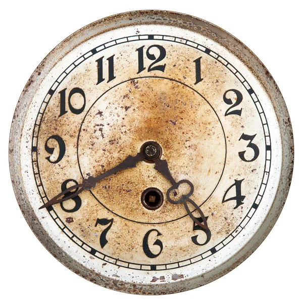 Старий годинник циферблат — стокове фото