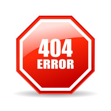 404 error glass icon clipart