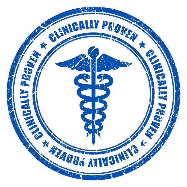 Clinically proven ink rubber stamp