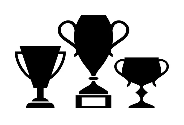 Winnaar cups pictogram — Stockvector