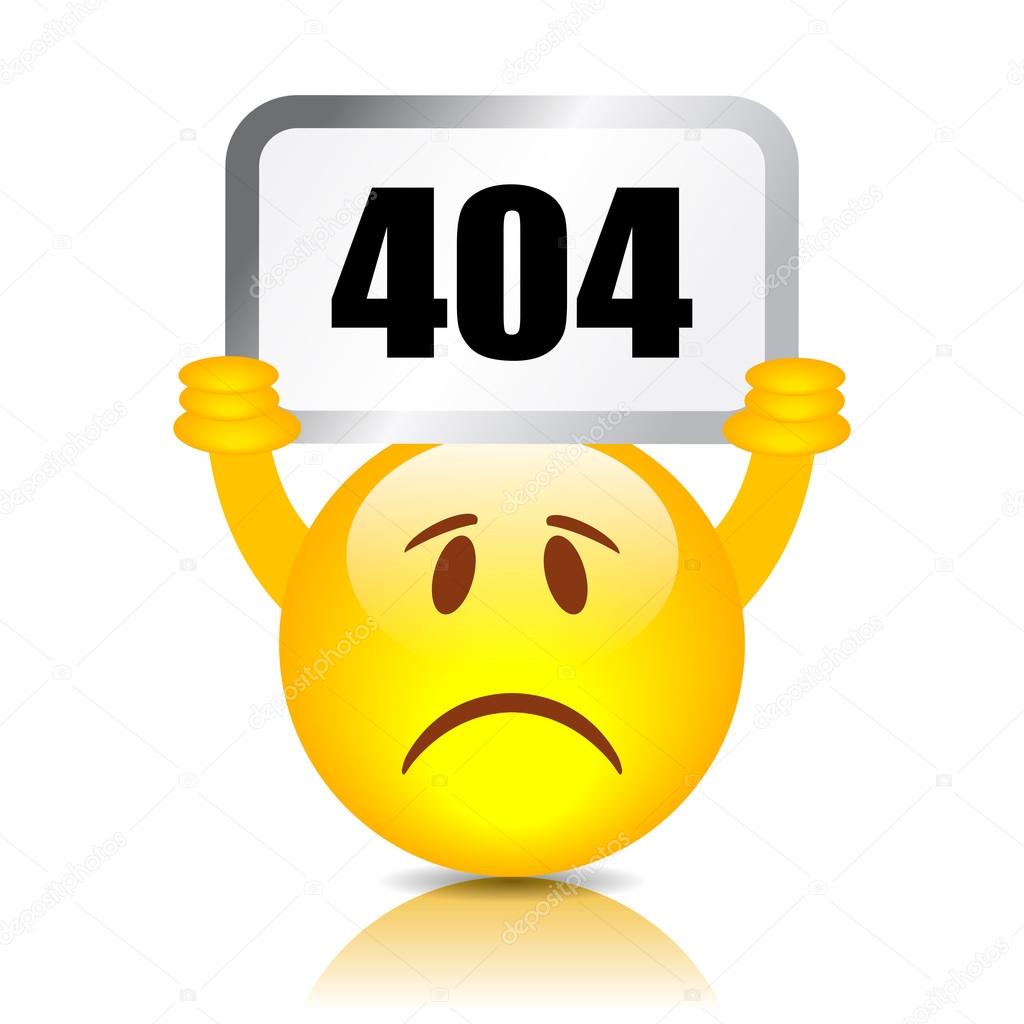 404 error vector sign isolated on white background