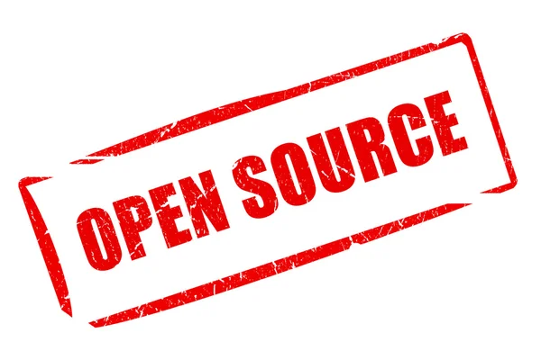 Open source rubber stamp — Stock Photo, Image