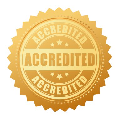 Accredited gold certificate clipart