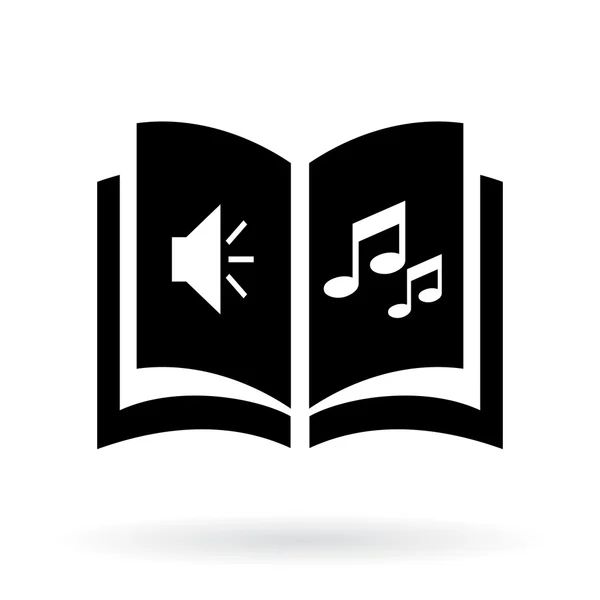 Audio-boekpictogram — Stockvector