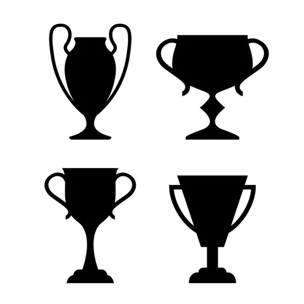 Cup silhouette ikonen — Stock vektor