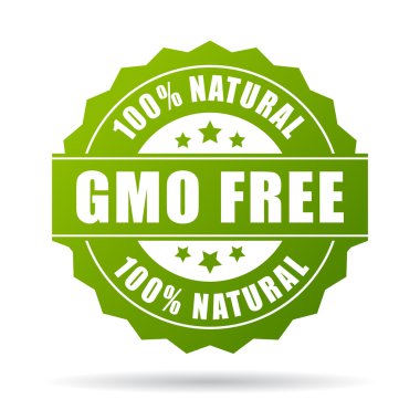 Gmo free natural product icon clipart