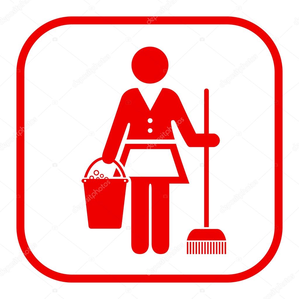 Cleaner icon vector illustration isolated on white background
