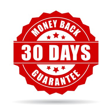 30 days money back guarantee icon clipart