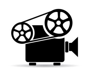 Sinema video projektör simgesi