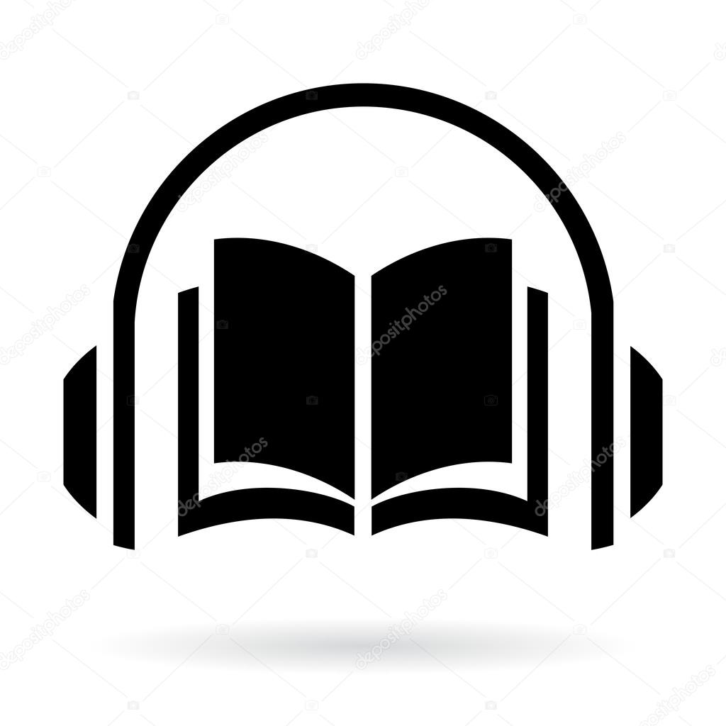 Audio guide vector icon isolated on white background