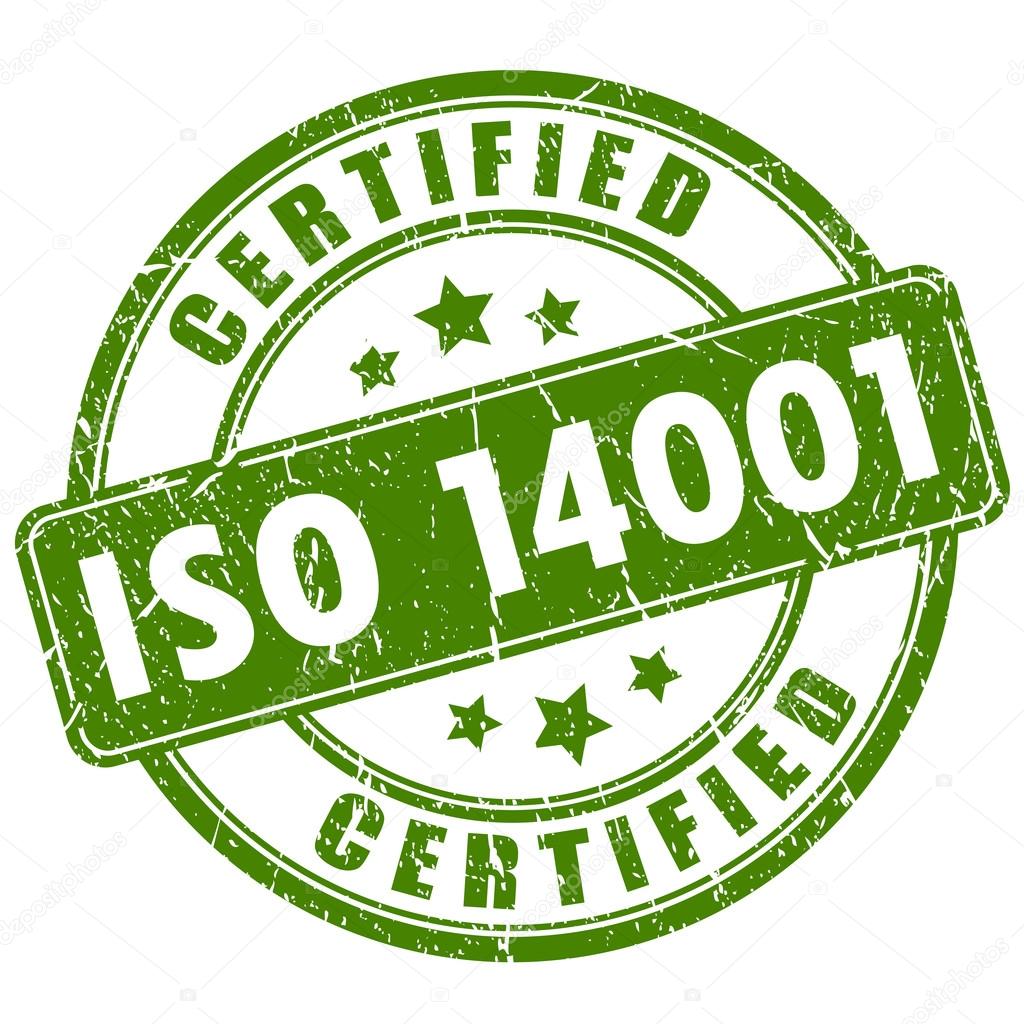 Iso 14001 certified stamp
