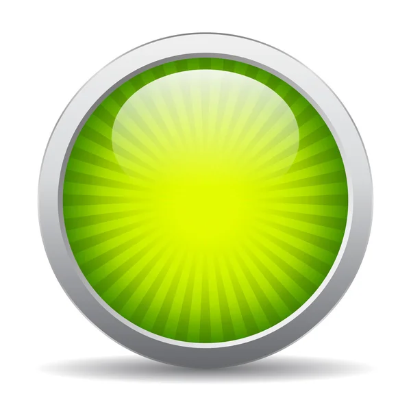 Zelená ikona pruhované — Stockový vektor