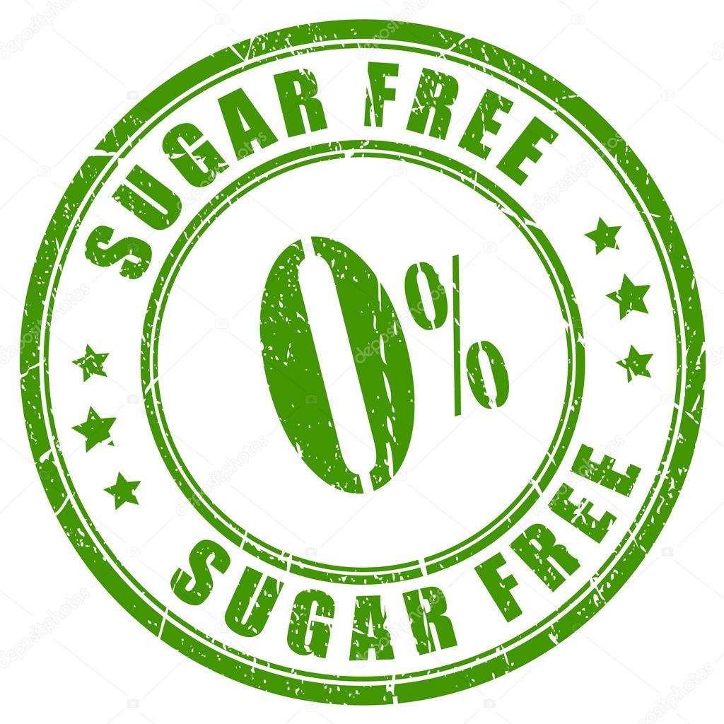 Sugar free rubber stamp