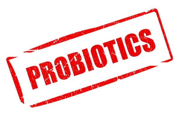 Carimbo de borracha de probióticos — Fotografia de Stock