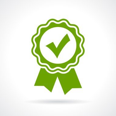 Approved certificate icon clipart