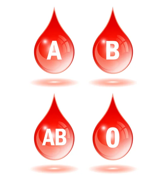 Bloedgroep daling pictogram — Stockvector