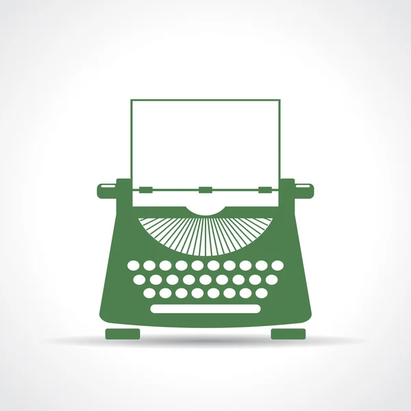 Значок вектора пишущей машинки — стоковый вектор