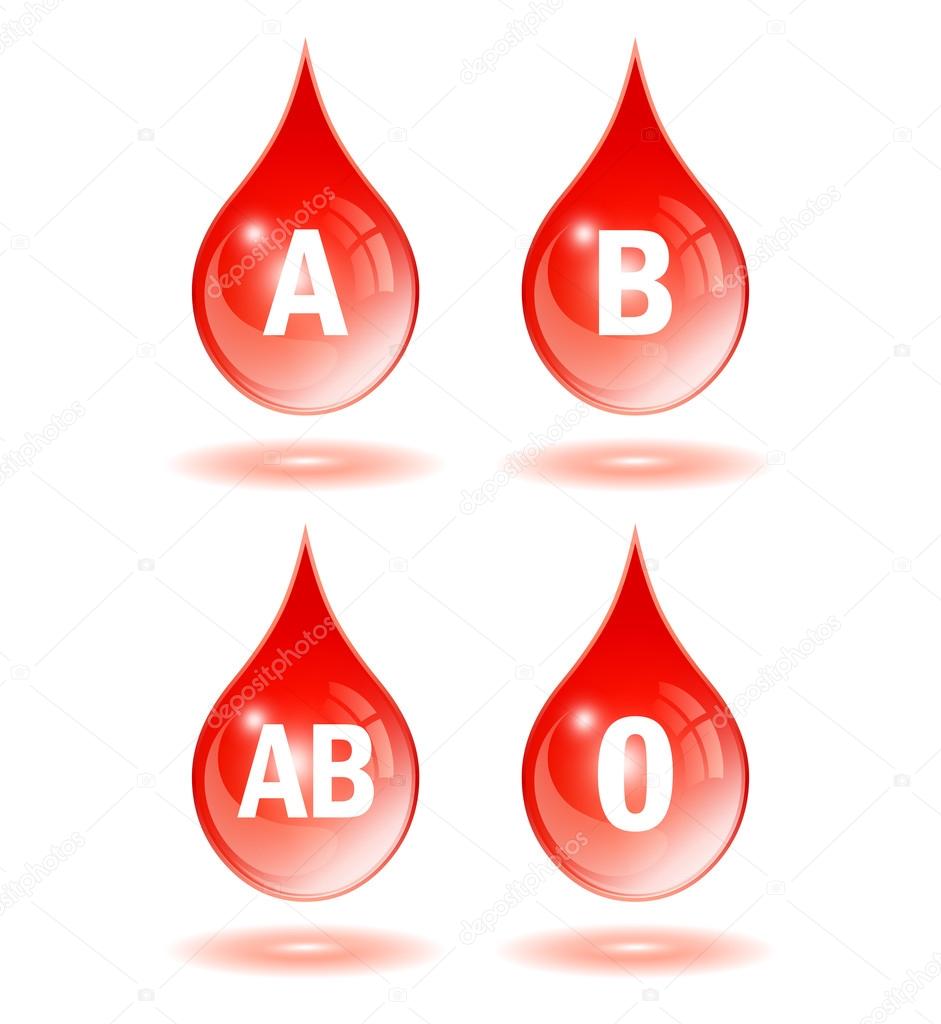 Blood type drop icon