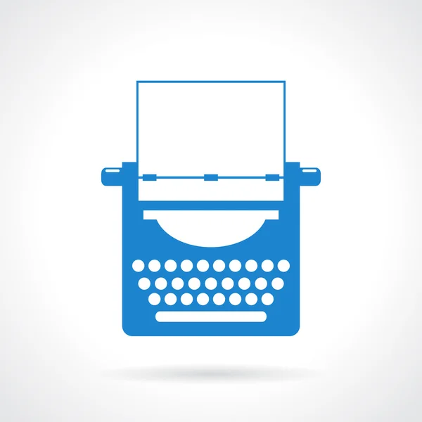 Значок вектора пишущей машинки — стоковый вектор