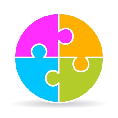 Dört bölüm bulmaca diyagramı