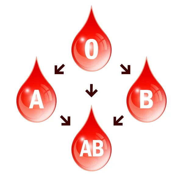 Ícone de compatibilidade sanguínea — Vetor de Stock