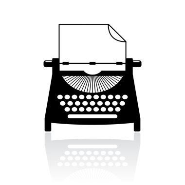 Type writer vector icon clipart