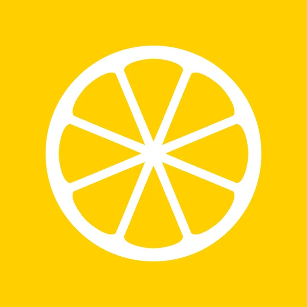 Ikon vektor lemon - Stok Vektor