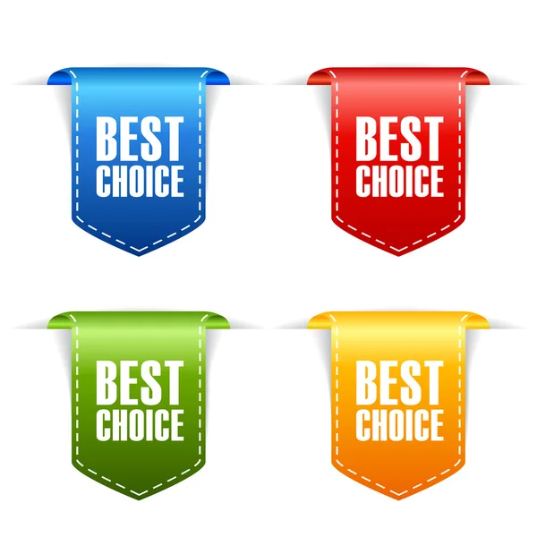 Best choice ribbons — Stock Vector