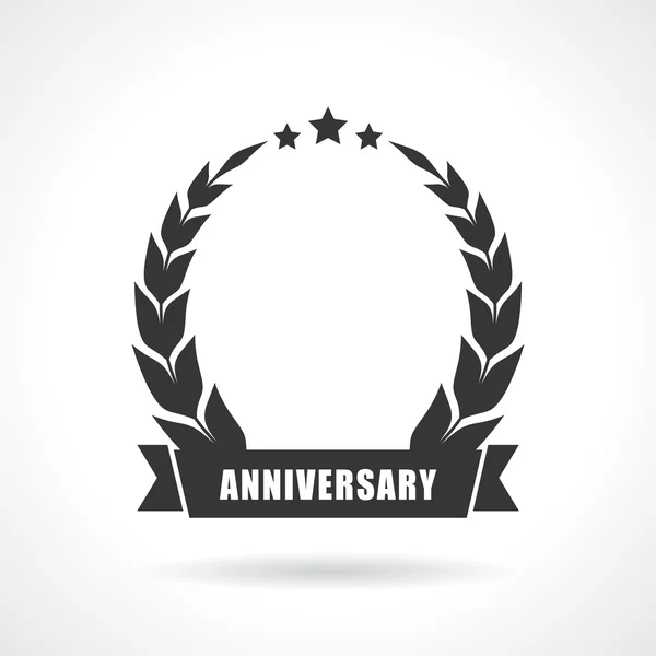 Blank anniversary icon — Stock Vector