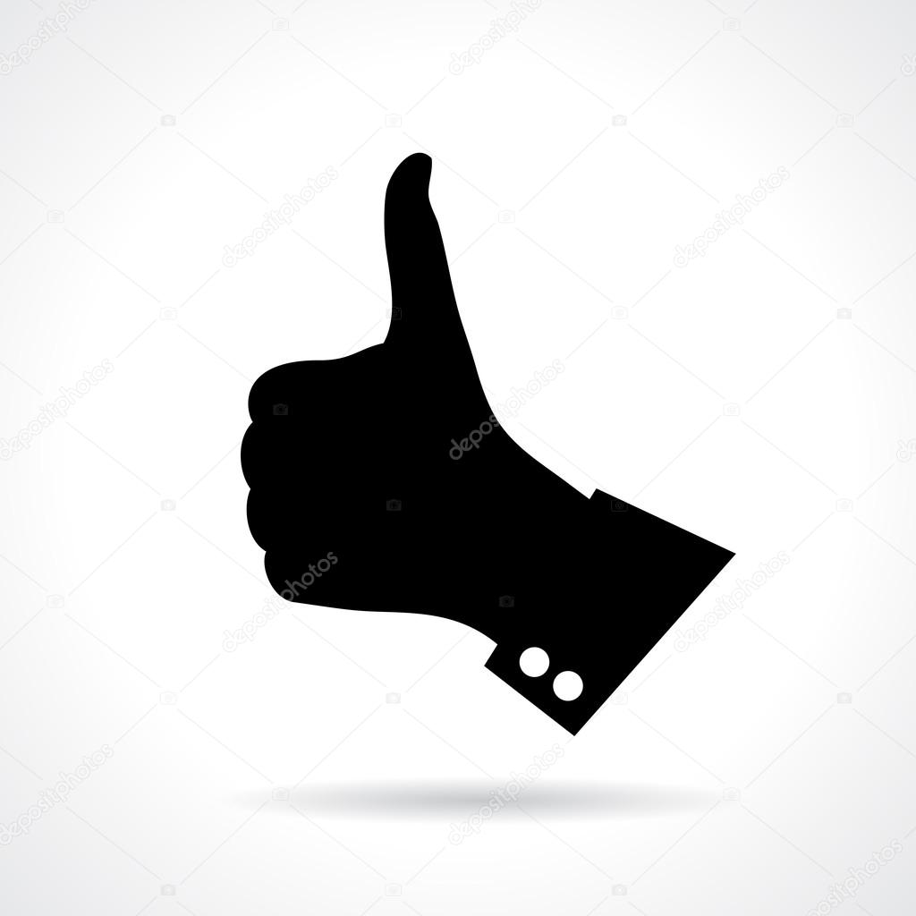 Thumb finger up sign