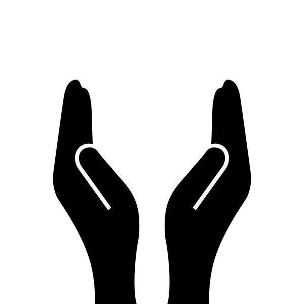 Icona mani di supporto — Vettoriale Stock