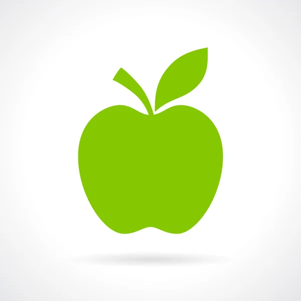 Icône pomme verte — Image vectorielle