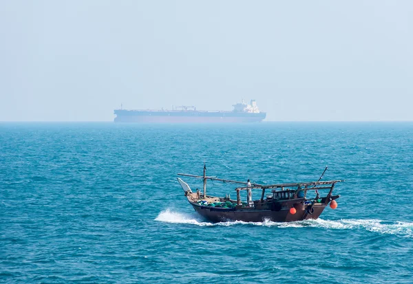 Arapça ahşap tekne-dhow